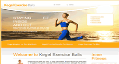 Desktop Screenshot of kegelexerciseballs.com