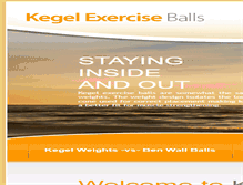 Tablet Screenshot of kegelexerciseballs.com